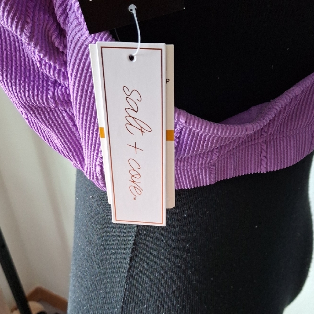 Salt + Cove Purple Bikini Top - Picture 4 of 8